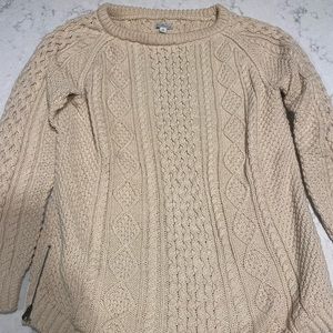 Cozy cable knight sweater